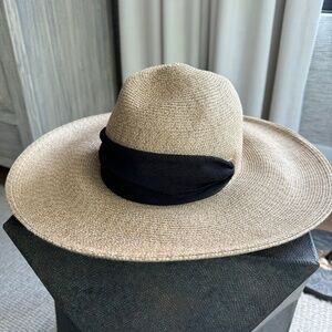 Eugenia Kim Cassidy in Sand with Black Scarf